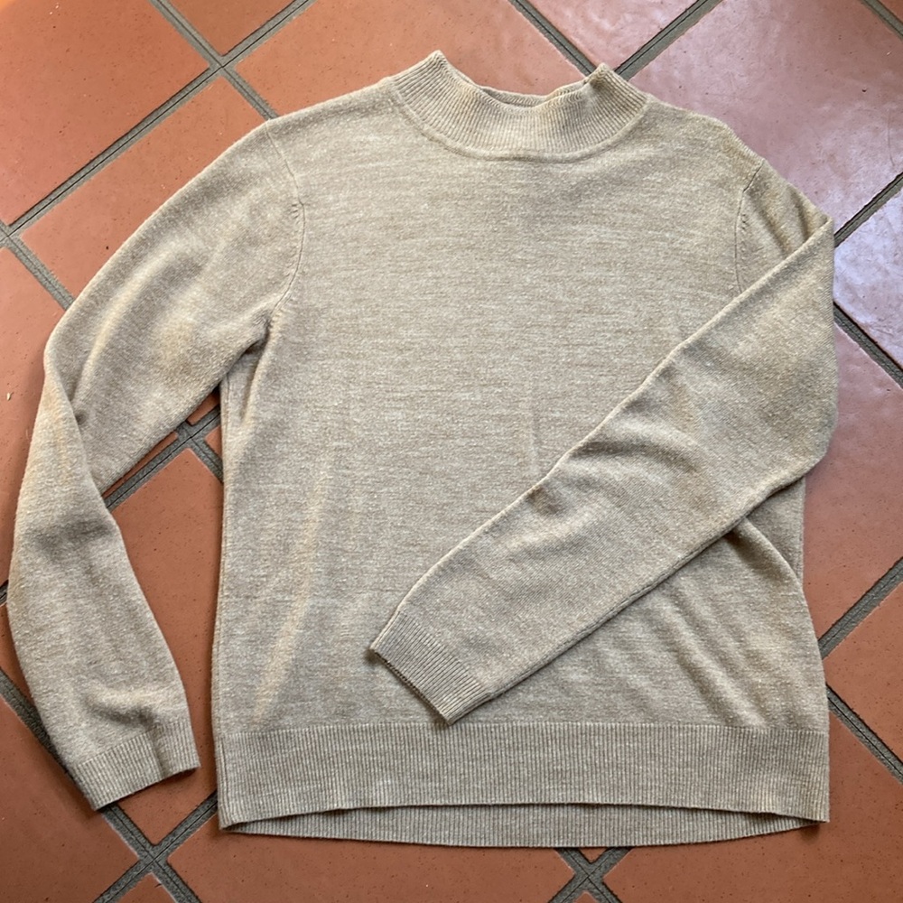 Tan Turtleneck Sweater